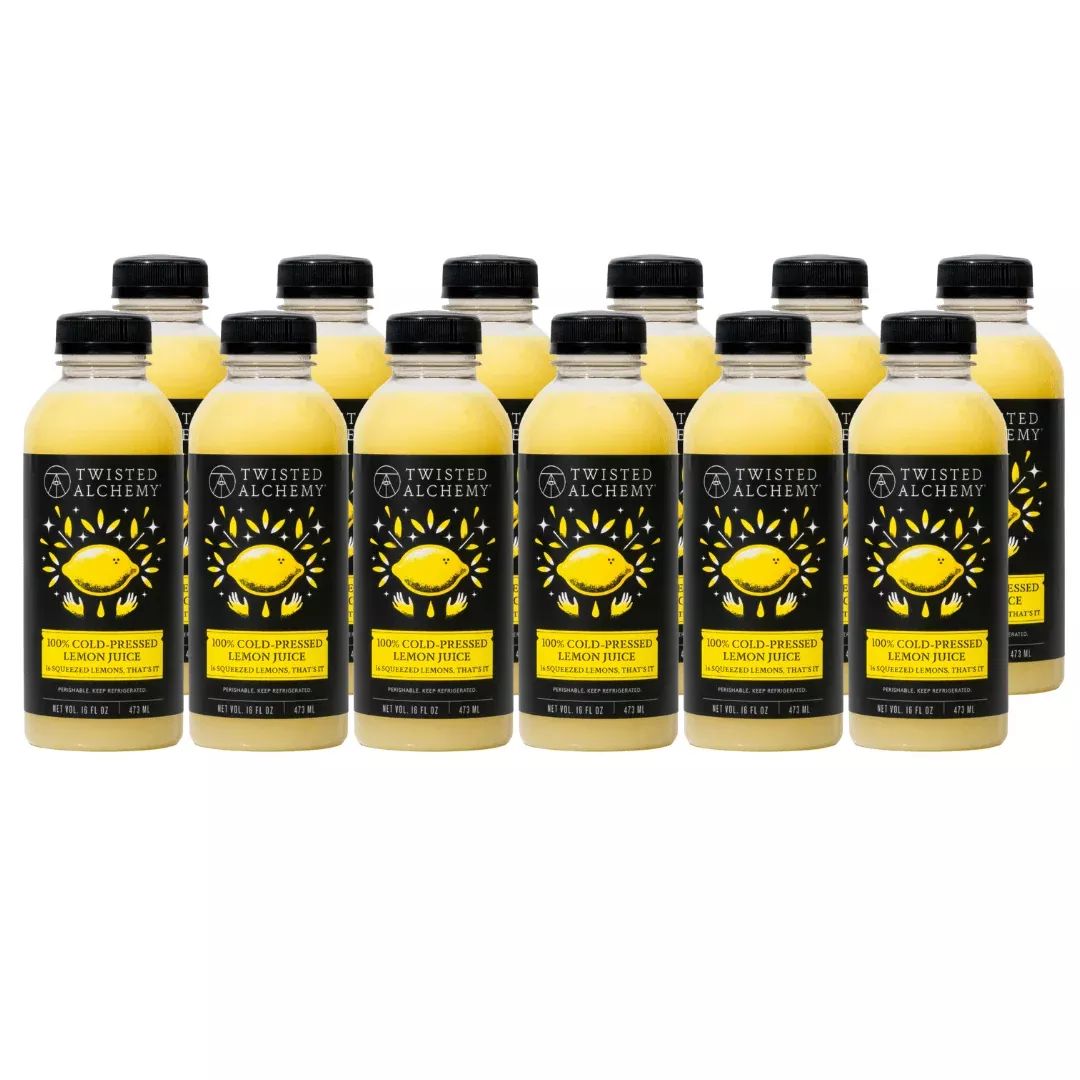 12 x 16oz 100% COLD PRESSED EUREKA LEMON JUICE CASE