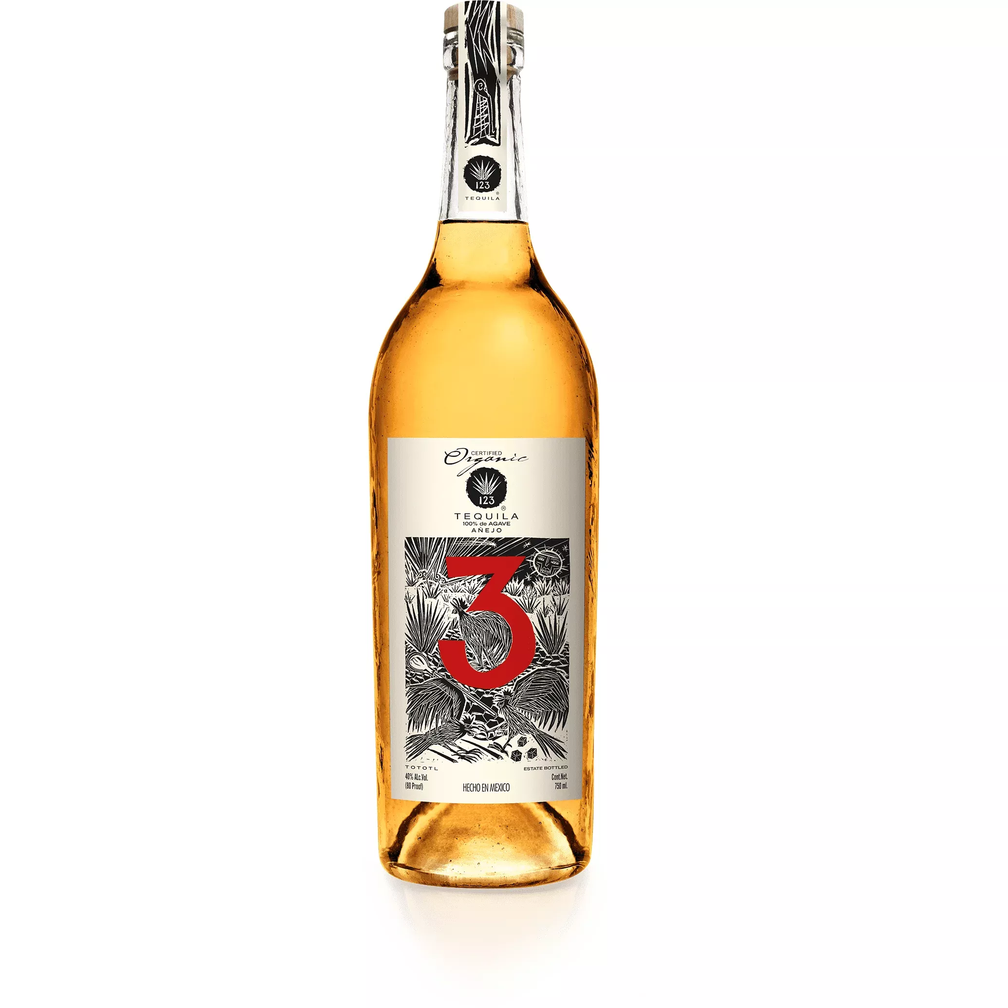 123 Organic Añejo Tres Tequila
