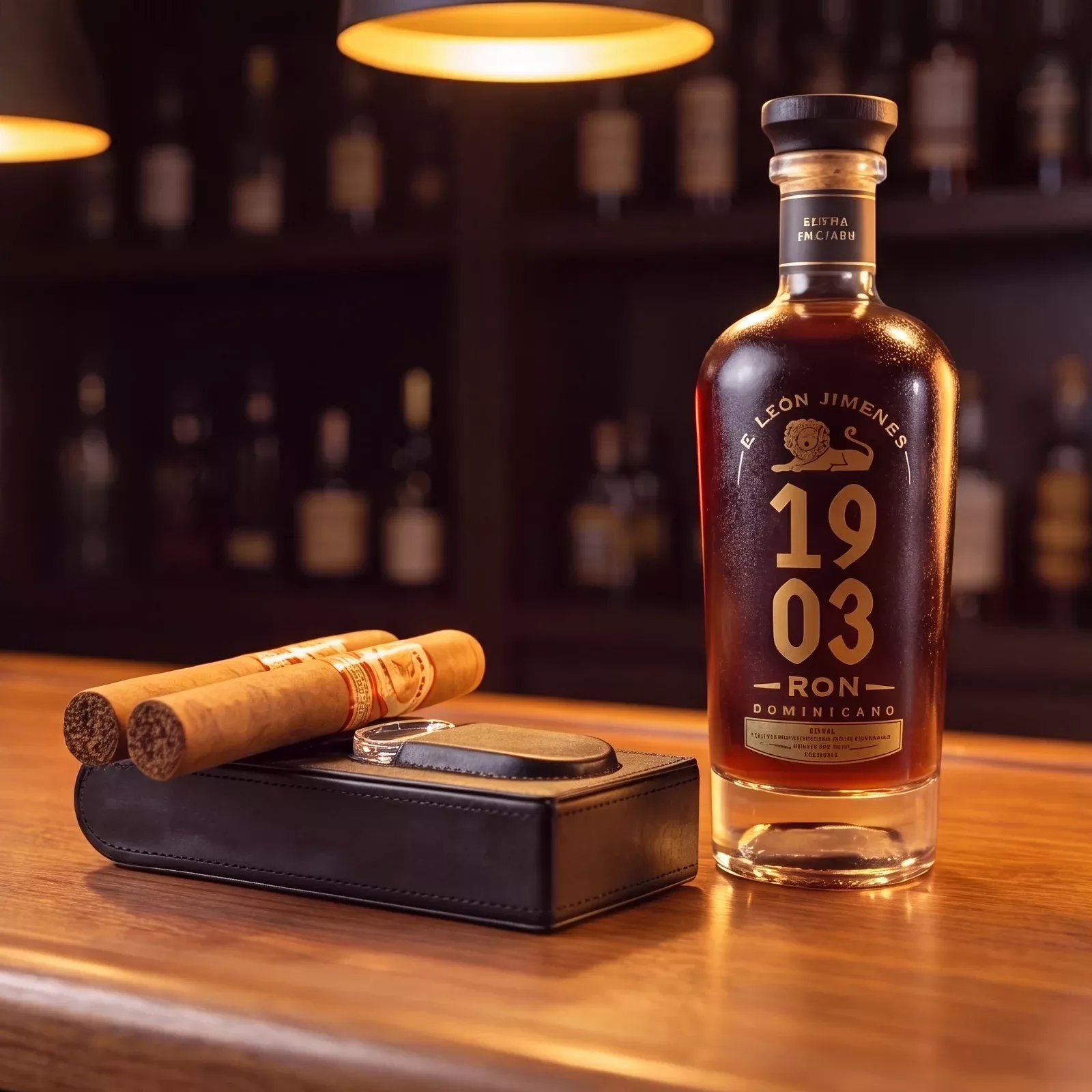 1903 Rum & La Aurora Connecticut Cigar and Rum Pairing Gift Set with Cutter