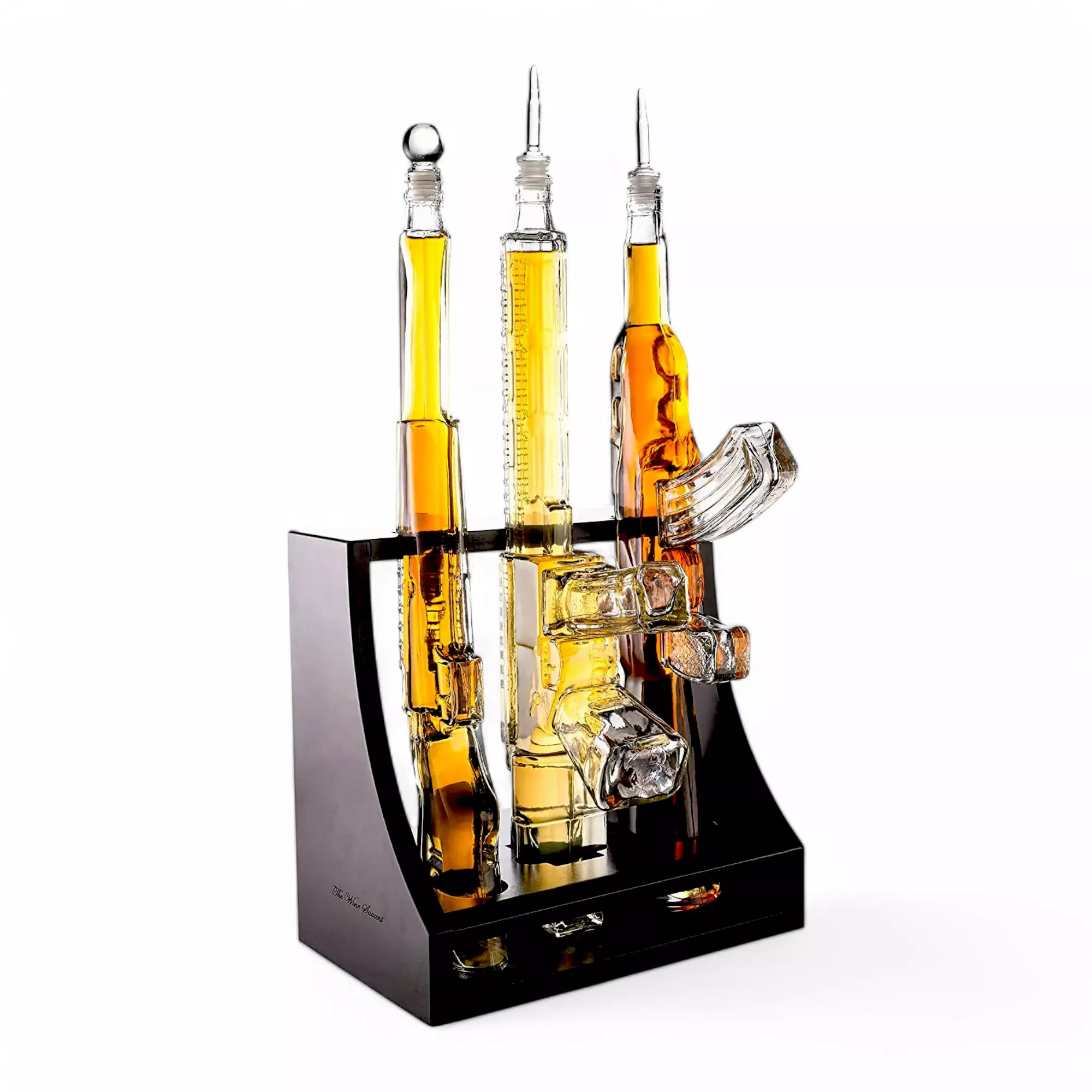 3-Piece Tactical Firearms Whiskey Decanter Set