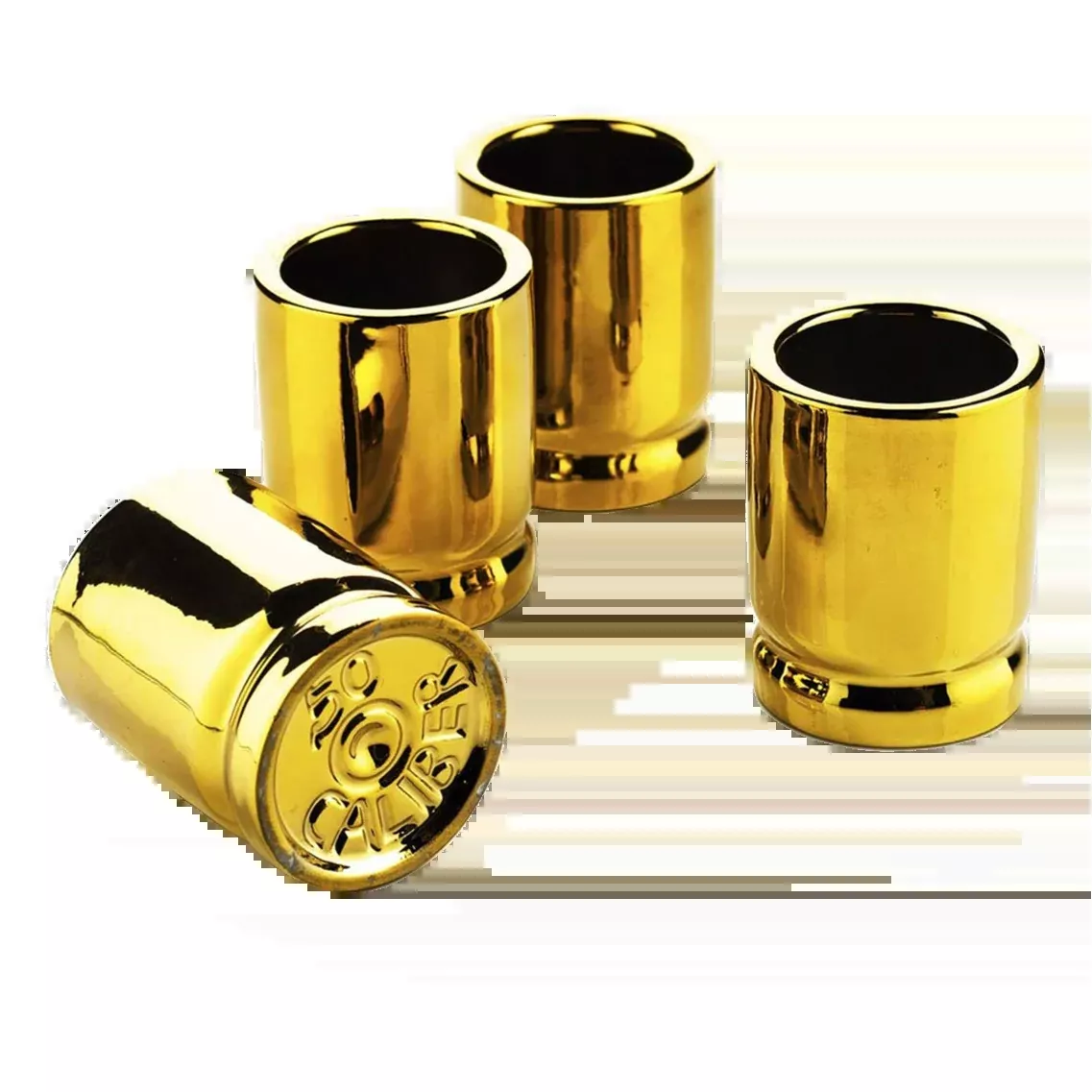 50 Caliber Shot Glasses Set Premium Barware Gift Elegant Drinkware Collection