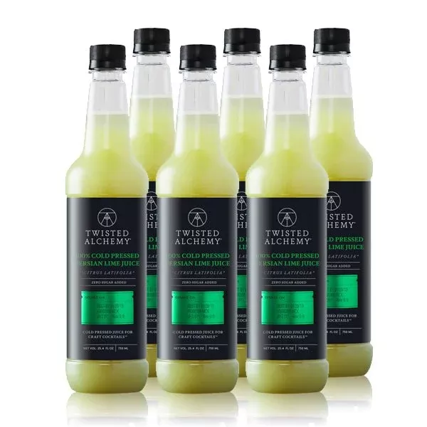 6 BOTTLES - 100% HAND SQUEEZED PERSIAN LIME JUICE FRESH COLD PRESSED