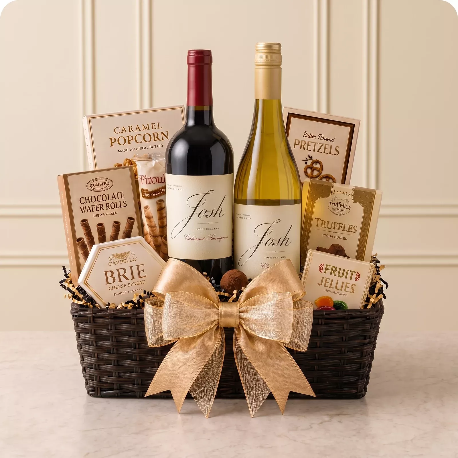 Abundant Gourmet Wine Gift Basket