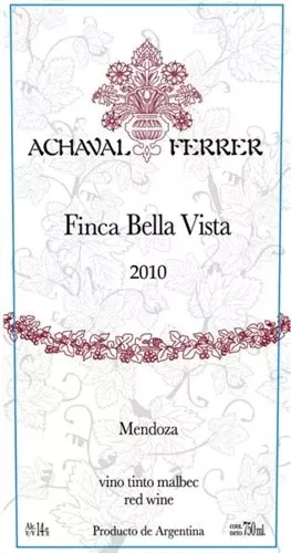 Achaval Ferrer Finca Bella Vista Malbec Mendoza 2010