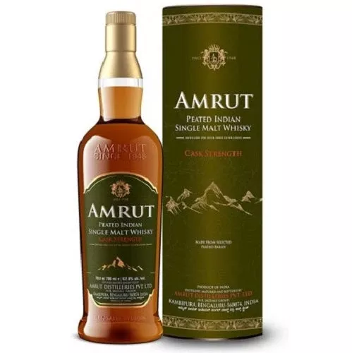 Amrut Peated Indian Single Malt Whisky Cask Strength 750ML