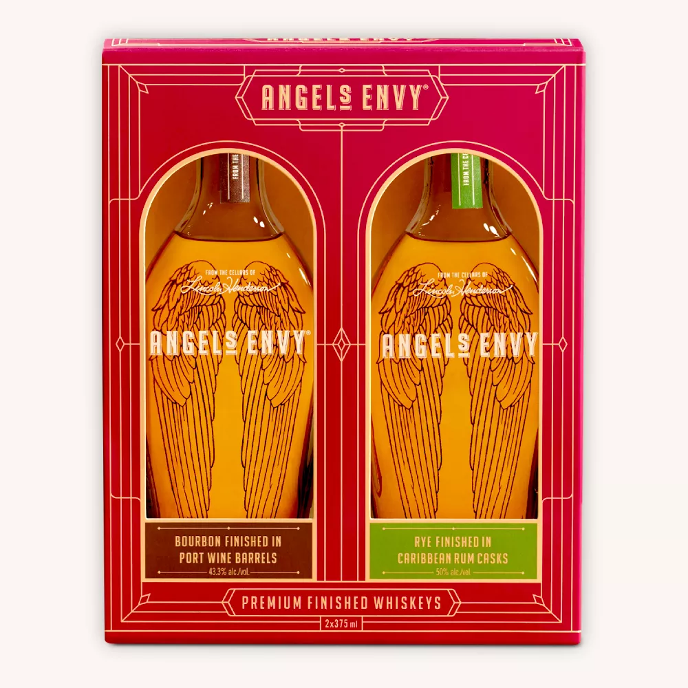 Angel’s Envy Duo: Bourbon & Rye Gift Set (375ml)
