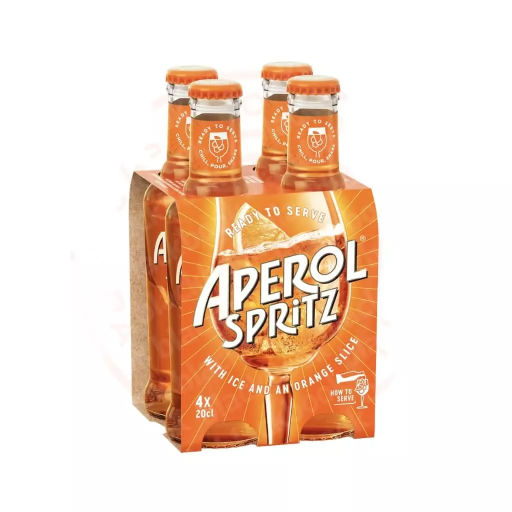 Aperol Spritz Ready-to-Drink 4 Pack (4 × 200ml)