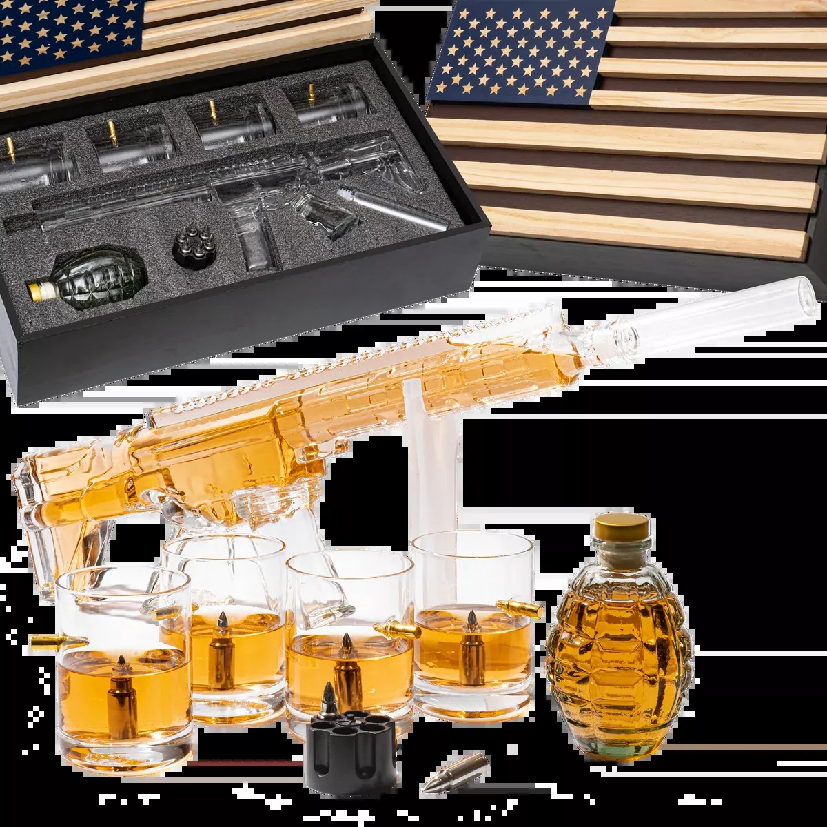 Ar15 Whiskey Decanter Gift Premium Barware Gift Elegant Drinkware Collection