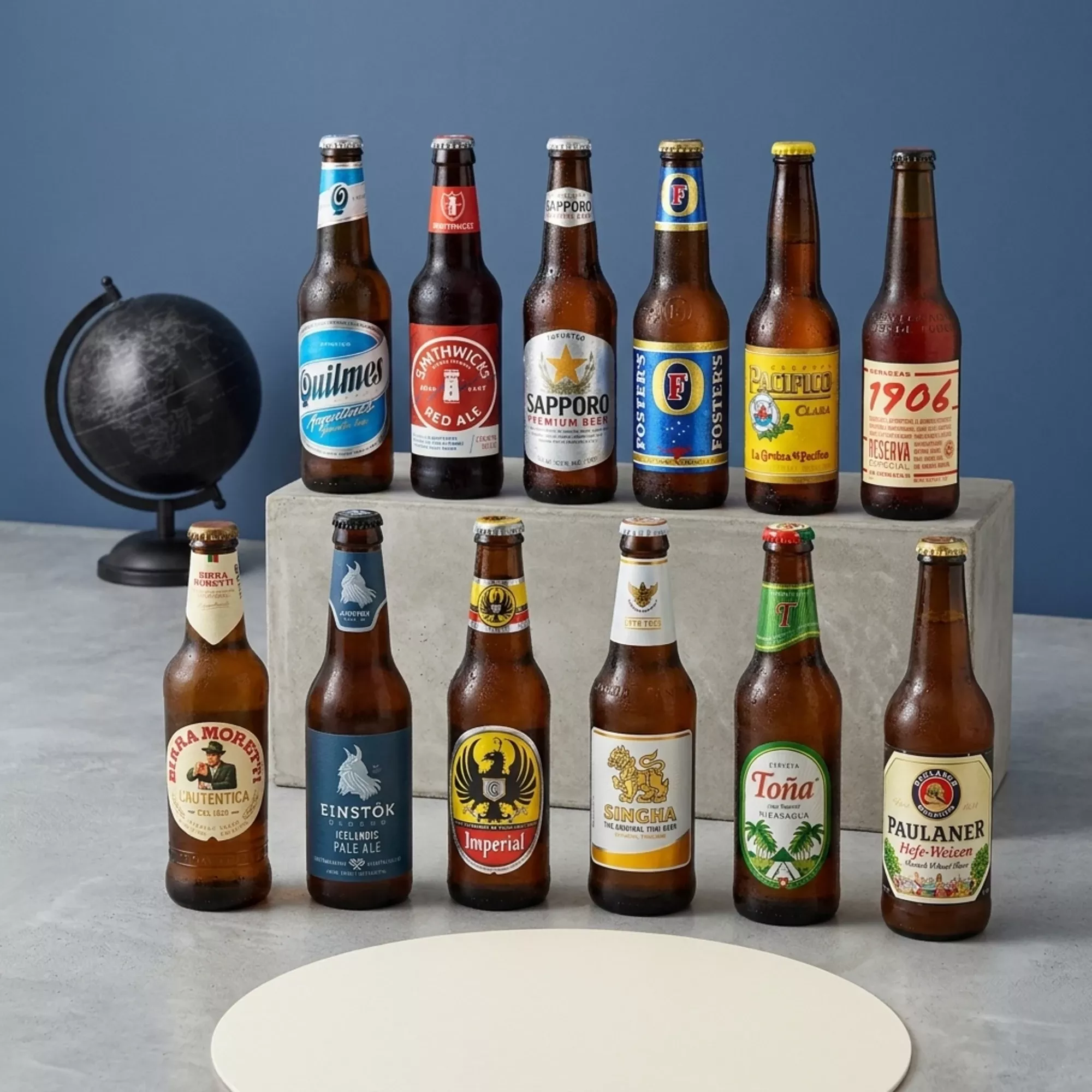 Around the World International Beer Gift Set Sampler, 12 Beers