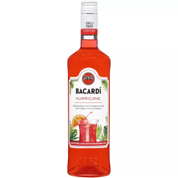 Bacardi Hurricane Classic Cocktails 25 750ml