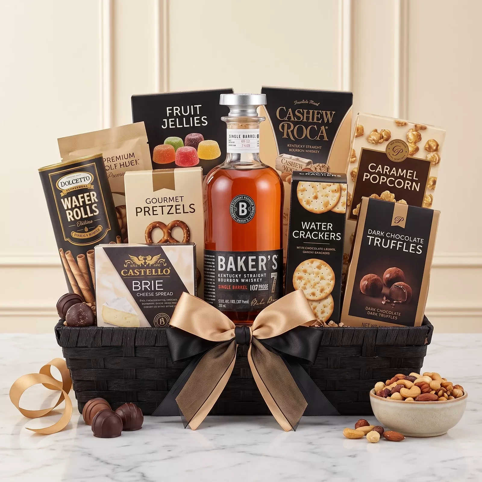 Baker's Single Barrel Kentucky Bourbon Gift Basket