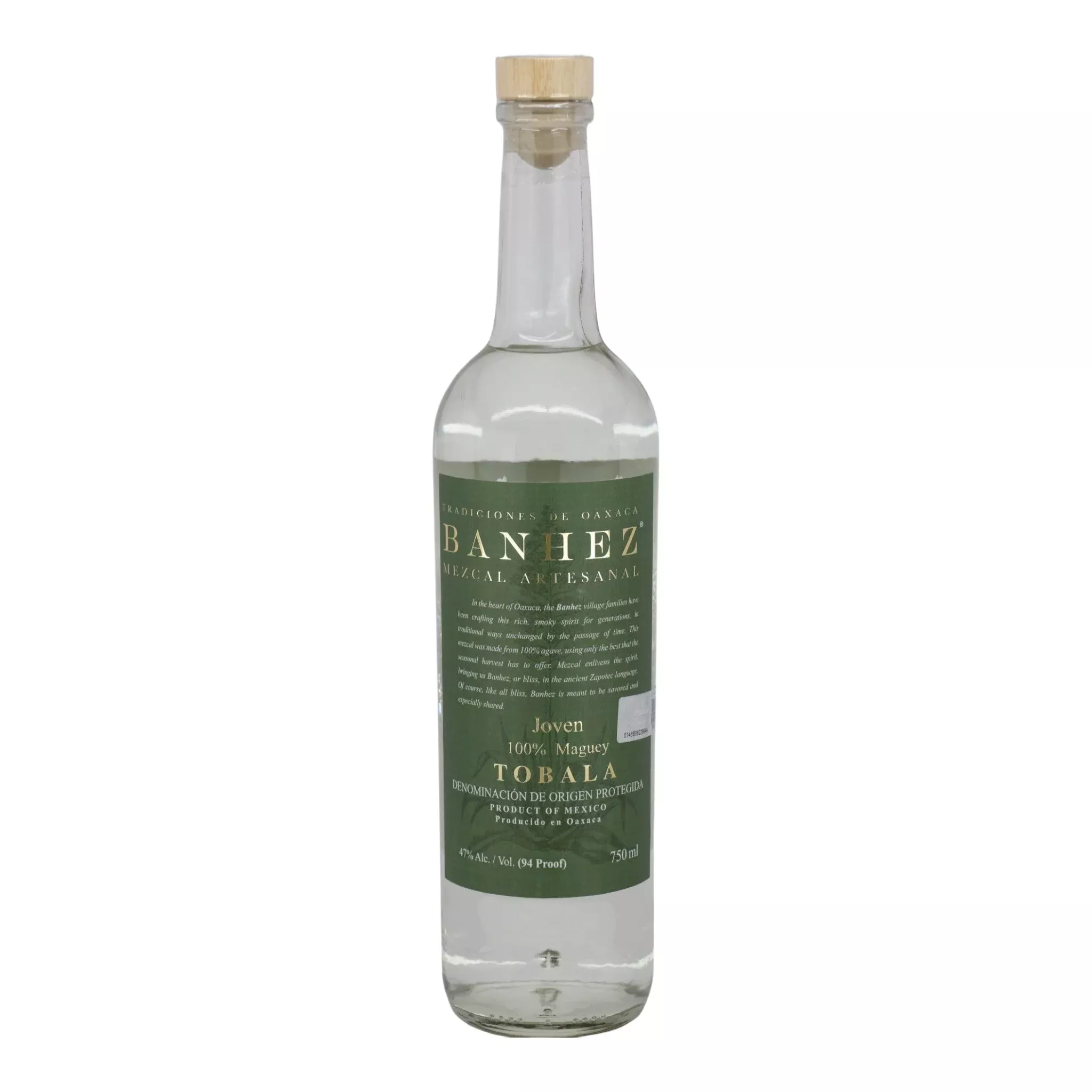 Banhez Tobala Joven Mezcal 750mL