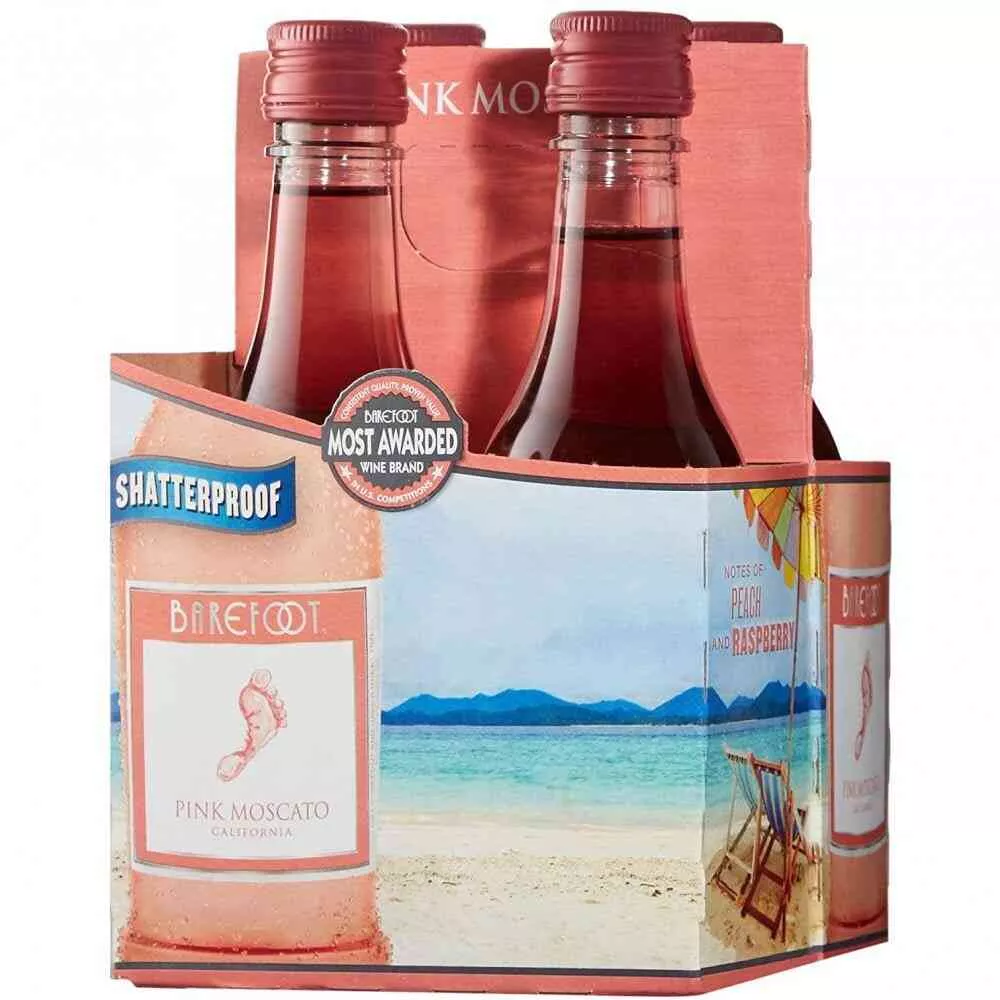 Barefoot – Pink Moscato 4pk 187mL