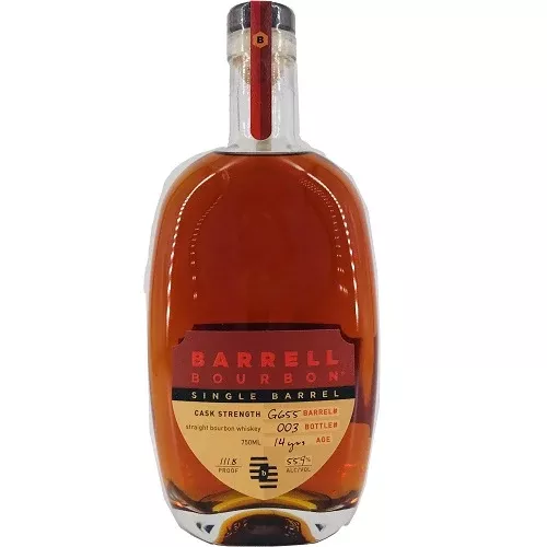 Barrell Straight Bourbon Single Barrel Cask Strength 5 Yr 111.8 750ml