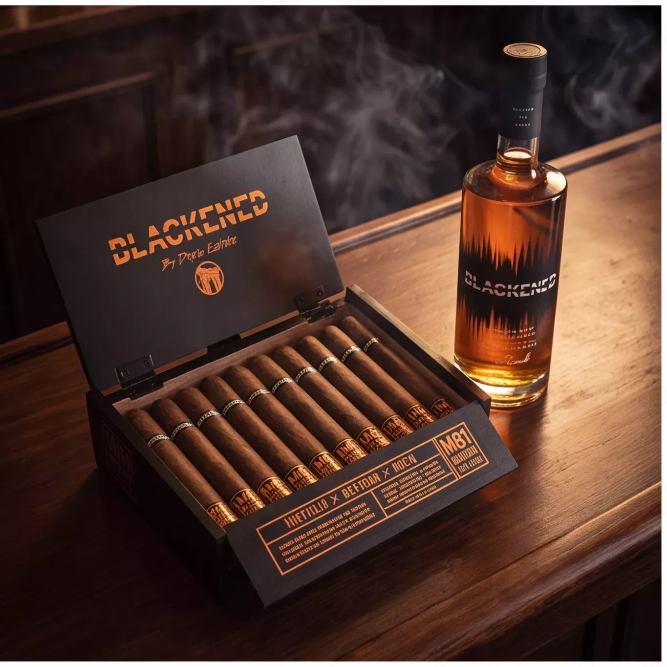 Blackened Whiskey & Drew Estate M81 Maduro Cigar Pairing Gift Set