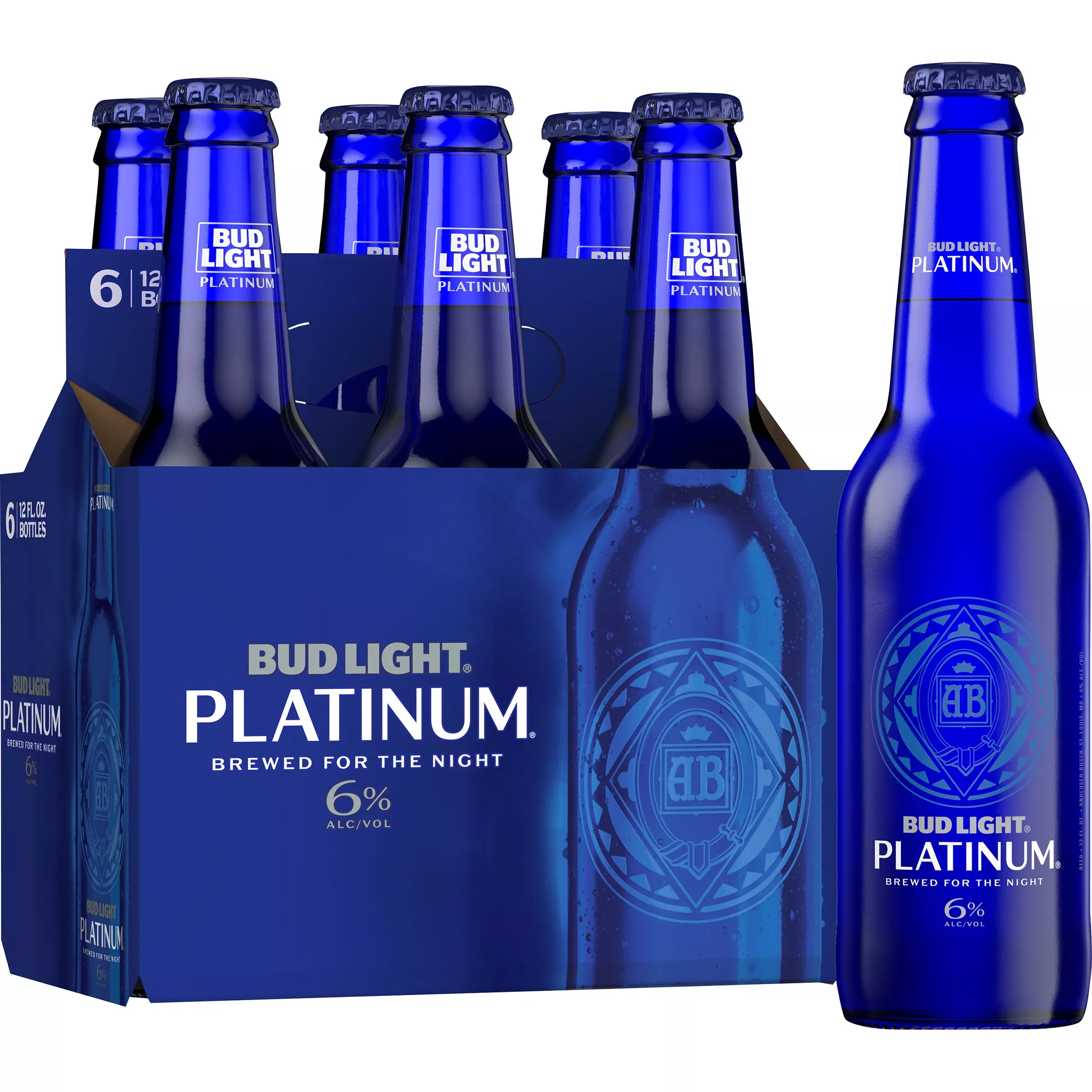 Bud Light Platinum 12oz 6 Pack Bottles
