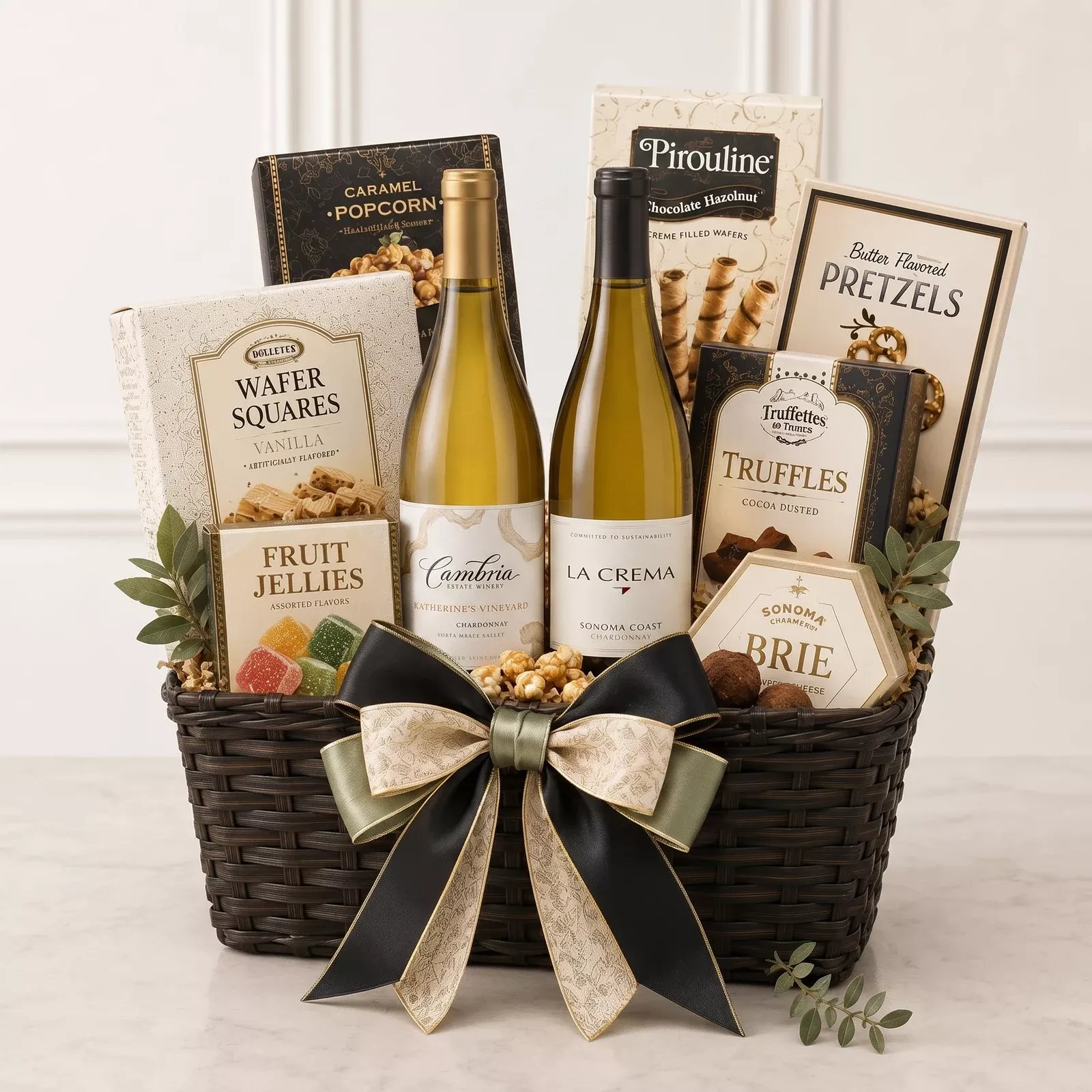 Buttery California Chardonnay Duo Gift Basket