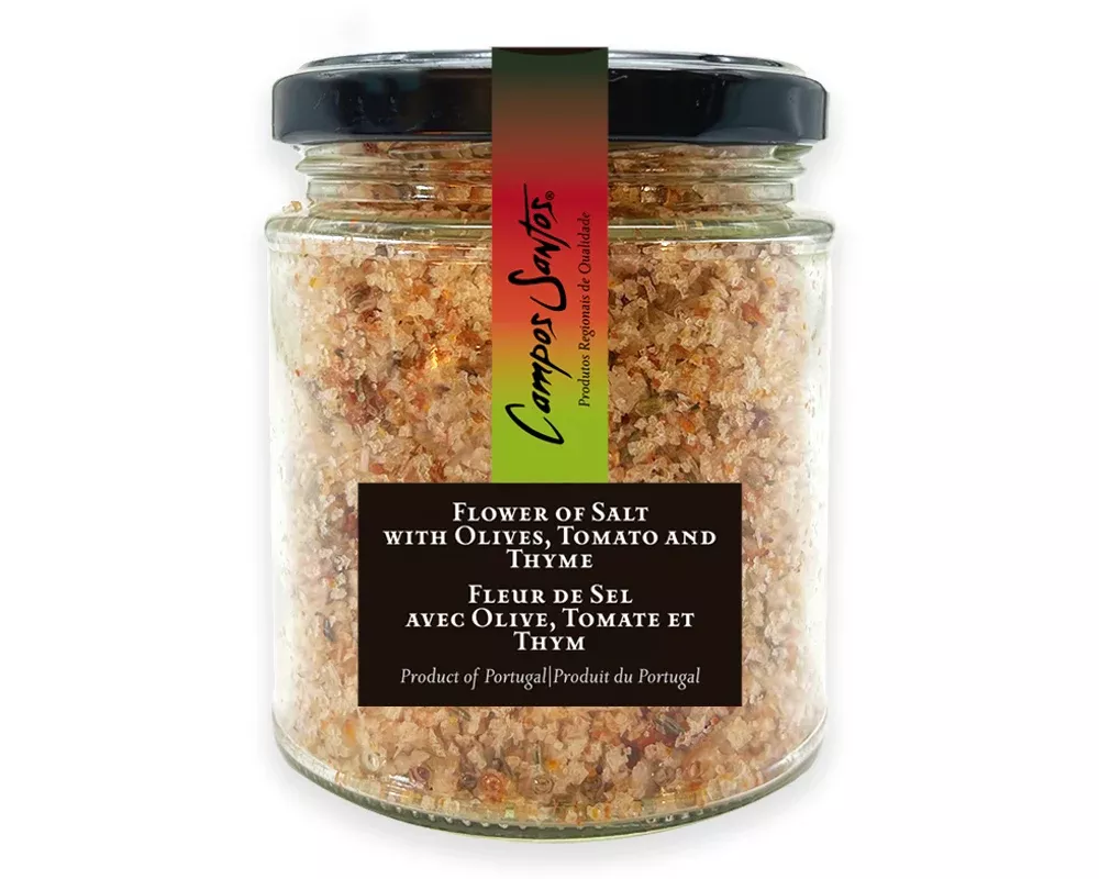 Campos Santos Flower of Salt with Olives, Tomato and Thyme - 150gr