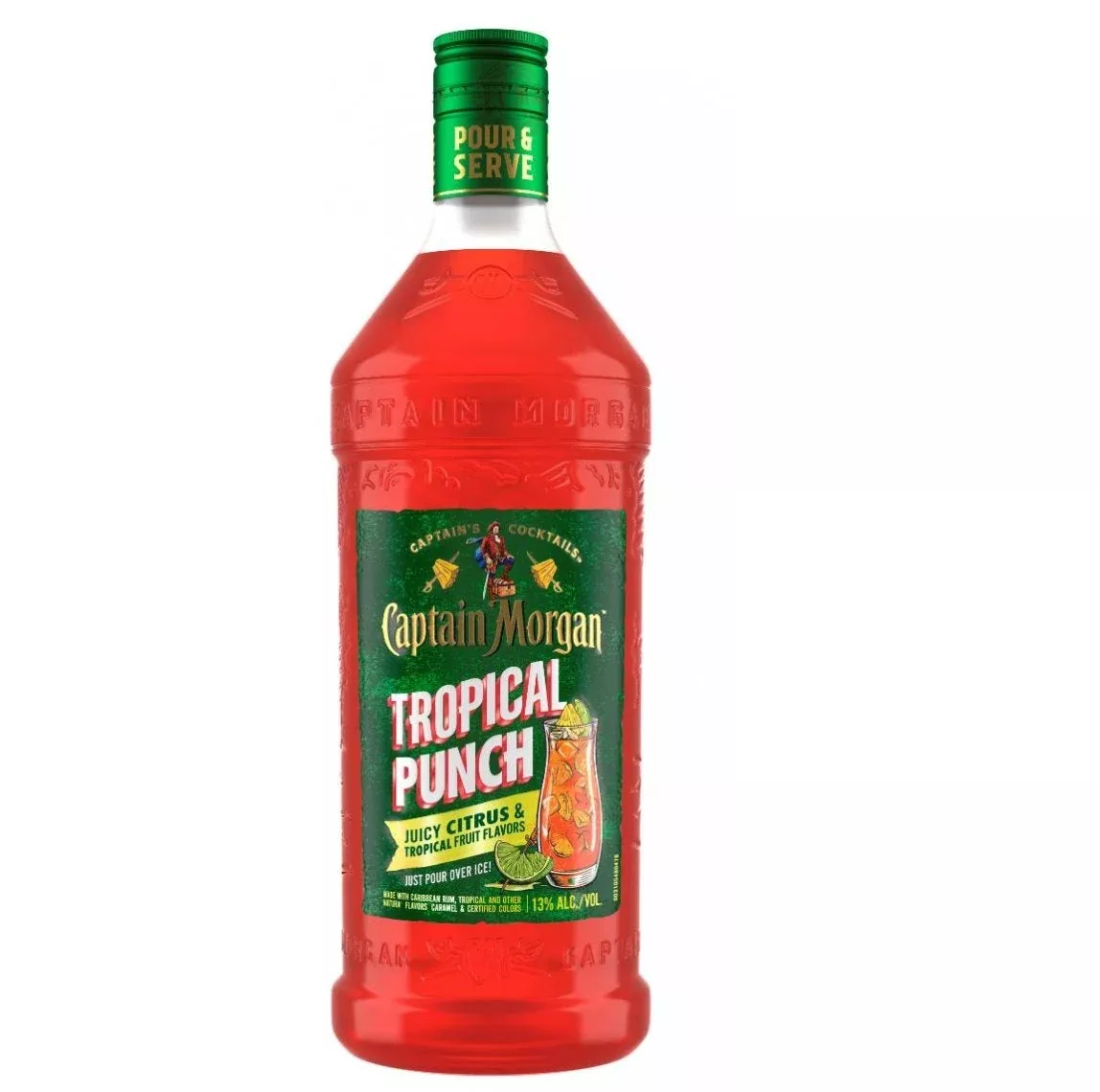Captain Morgan Tropical Punch Cocktail - 1.75Ltr
