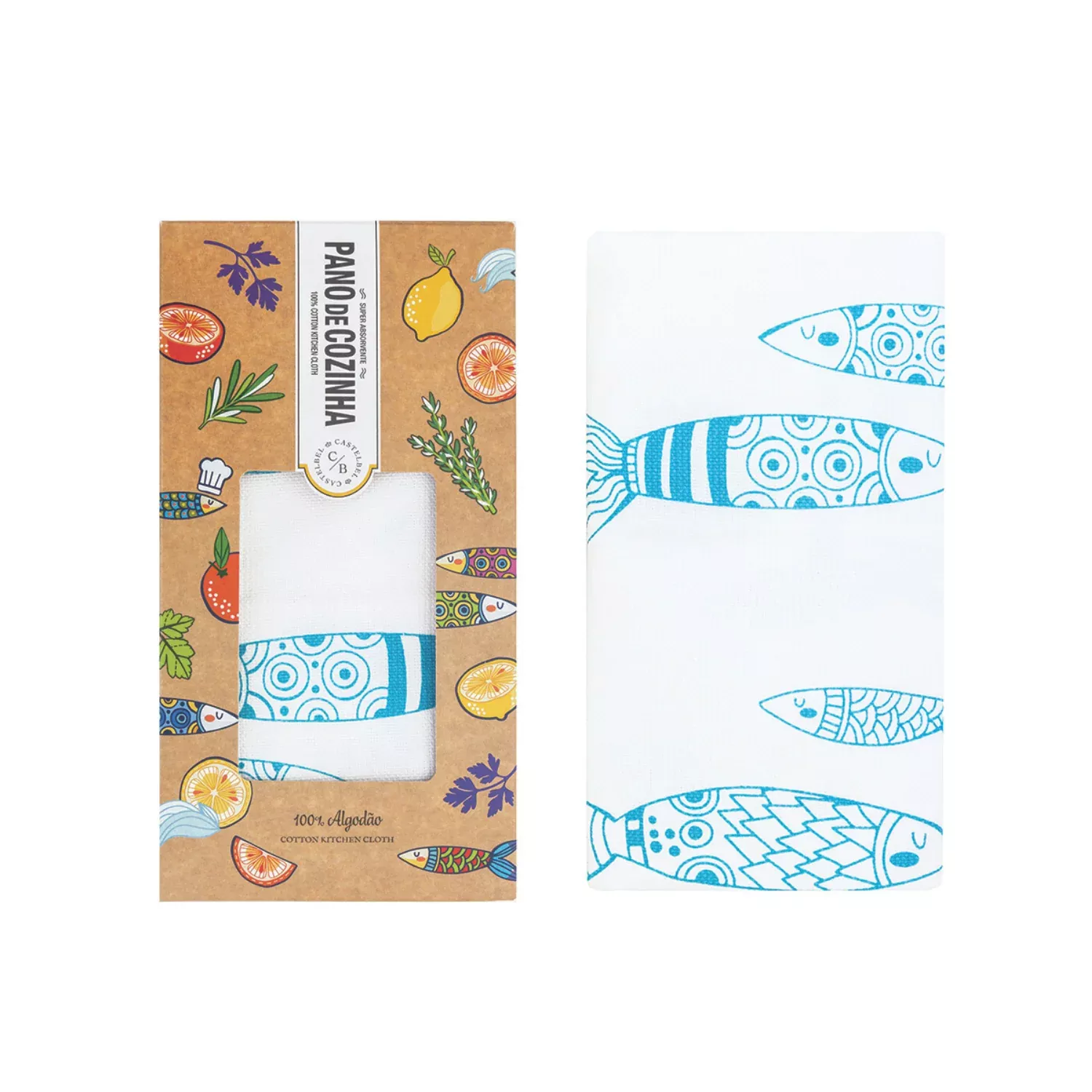 Castelbel Sardine Kitchen Cloth