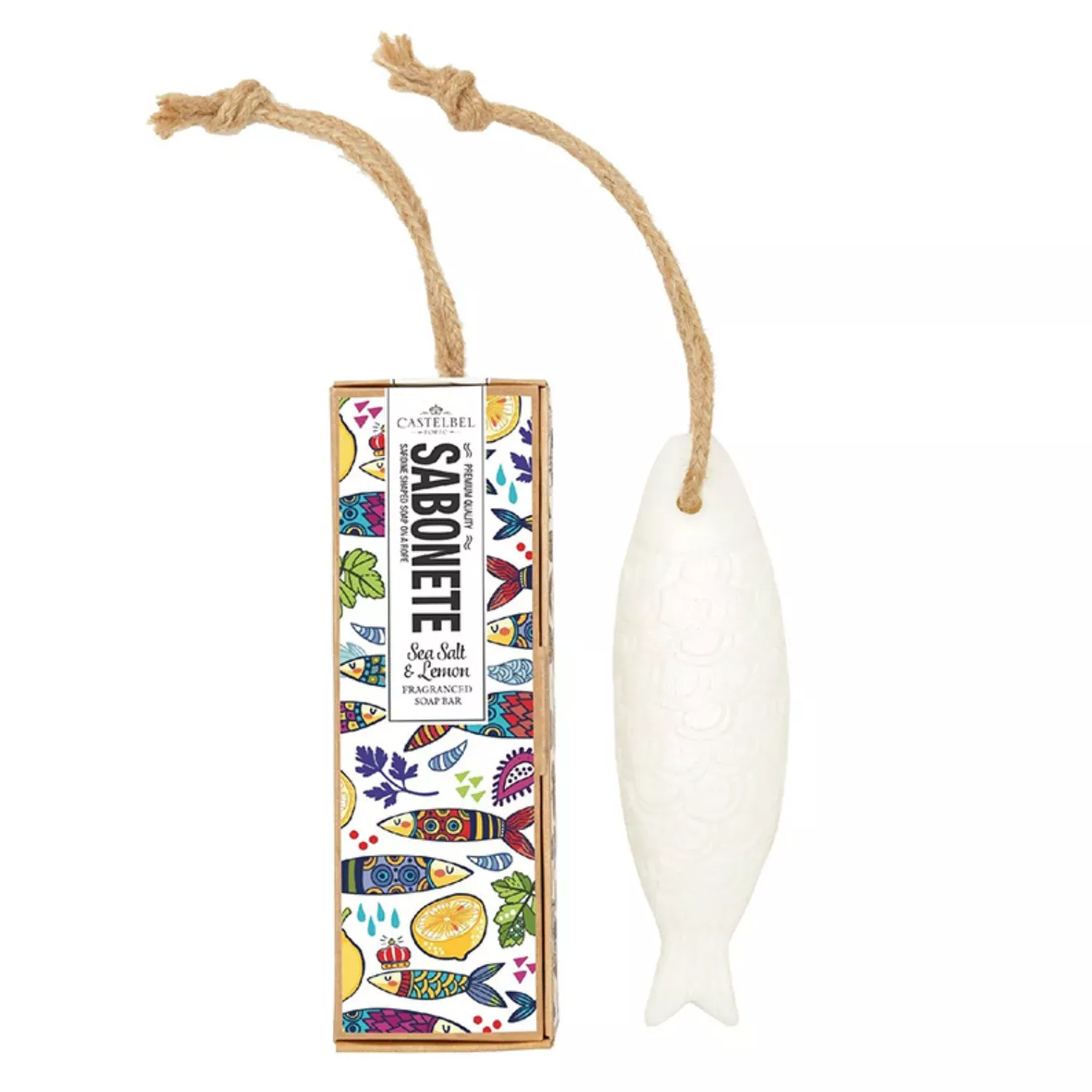 Castelbel Sardine Sea Salt and Lemon Scented Soap-80gr