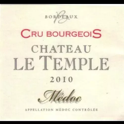 Château Le Temple Médoc Cru Bourgeois 2016
