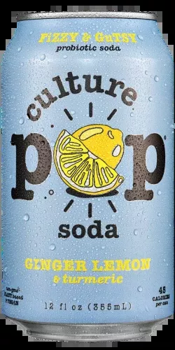 Culture Pop Ginger Lemon Probiotic Soda