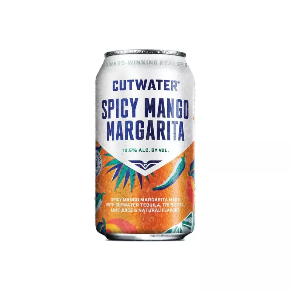 Cutwater Spicy Mango Margarita 4-Pack (4 × 355ml)