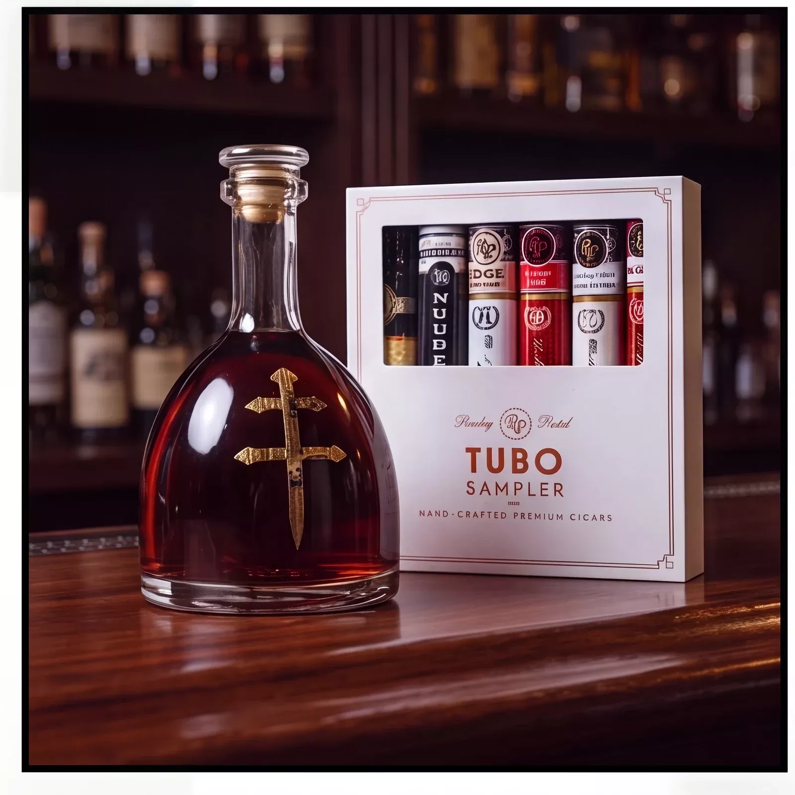 D'usse VSOP Cognac & Rocky Patel Cigars Gift Set