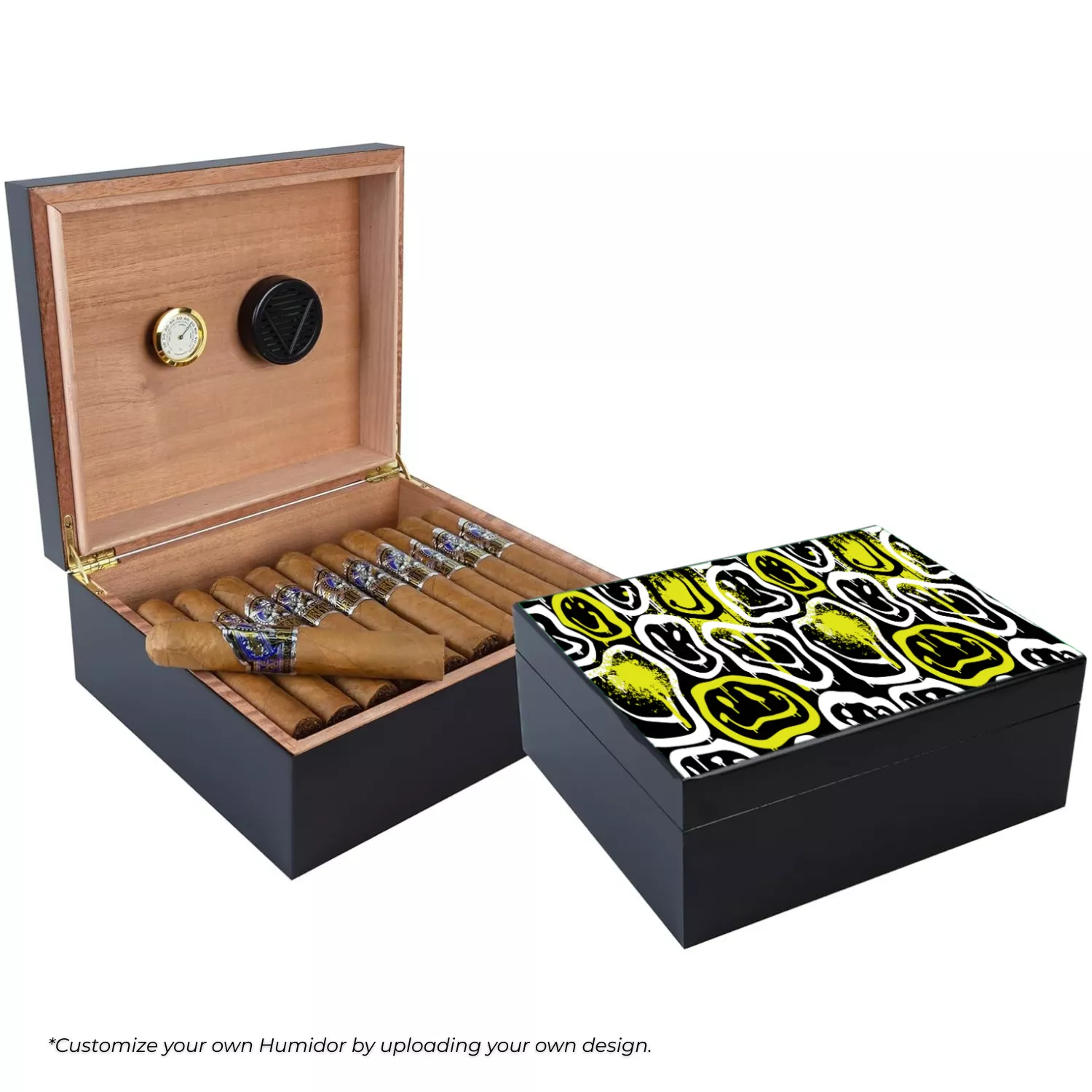 The Dean Personalized Humidor with Inside-Lid Photo