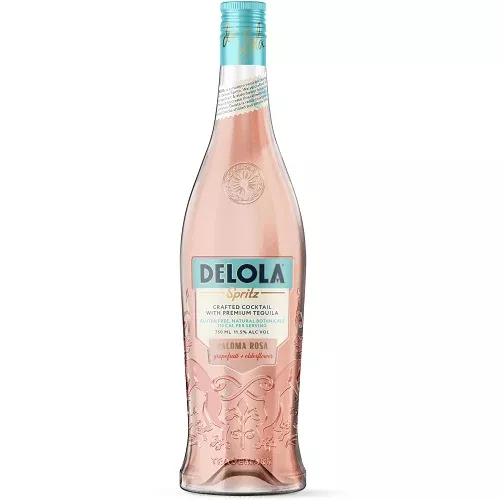 Delola Grapefruit Elderflower Spritz Paloma Rosa Tequila Cocktail 23 750ml
