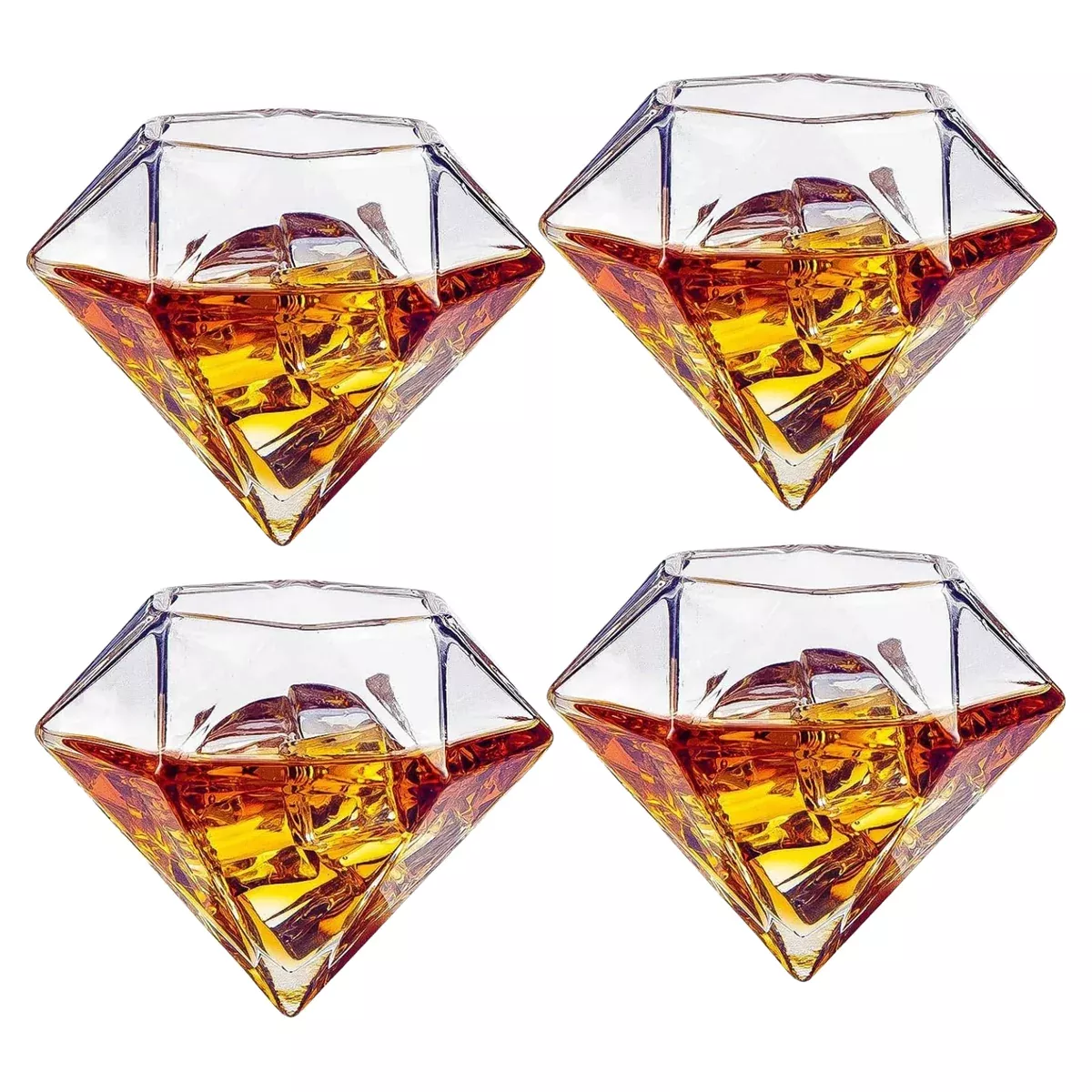 Diamond Glasses Premium Barware Gift Elegant Drinkware Collection