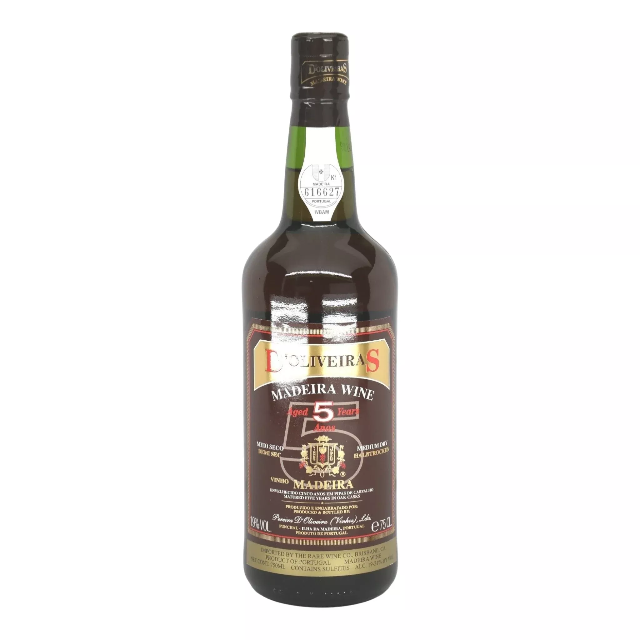 DOliveiras 5 Year Medium Dry Madeira NV