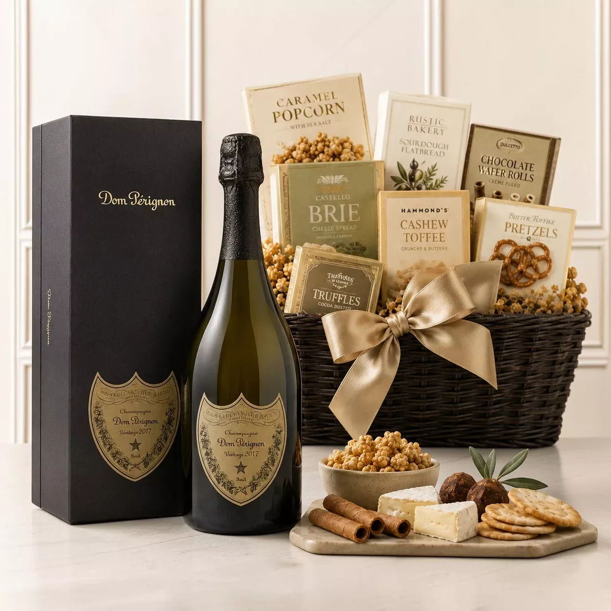 Dom Perignon Champagne Gift Basket
