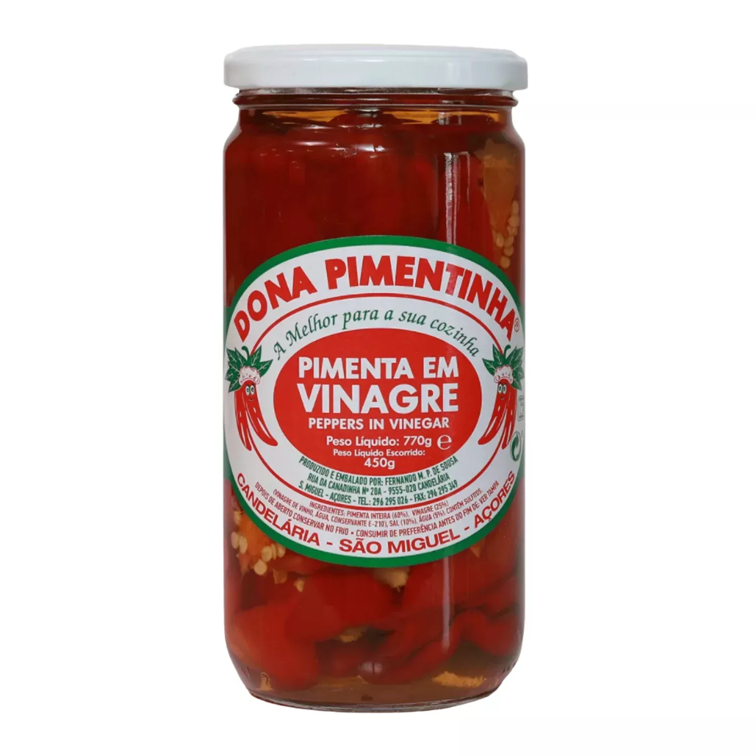 Dona Pimentinha Peppers in Vinegar