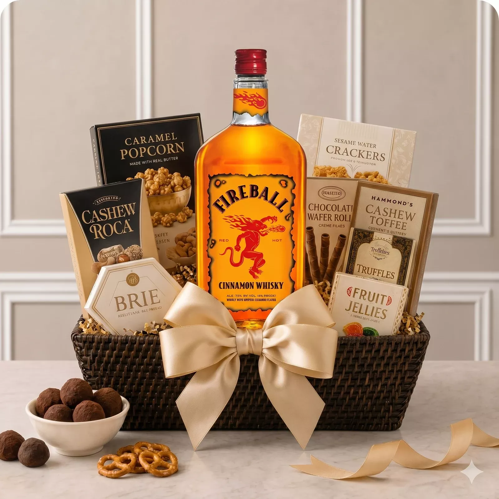 Fireball Cinnamon Whisky Gift Basket