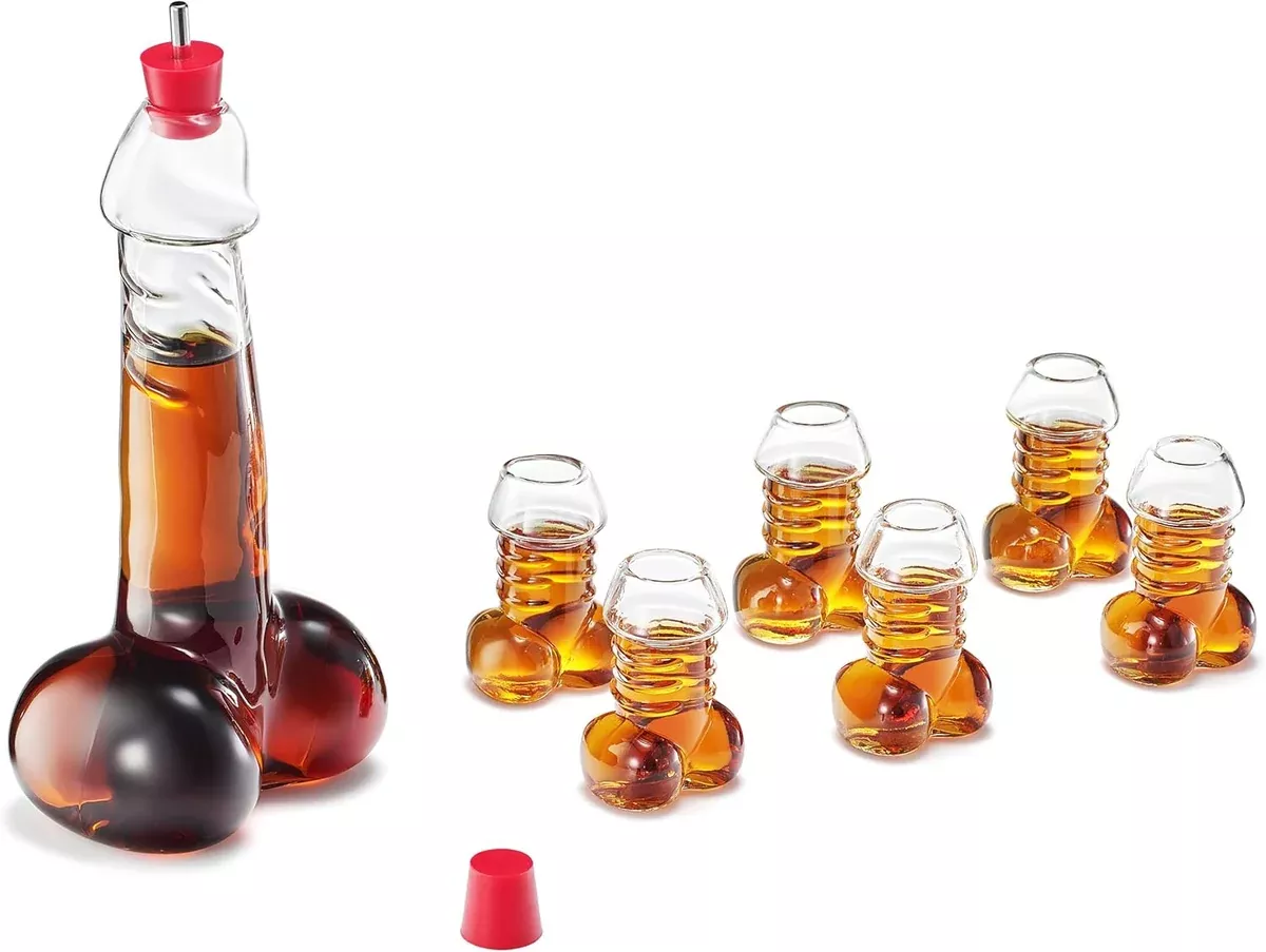 Funny Whiskey Decanter Unique Glass Decanter For Scotch Bourbon Tequila More Hilarious Gag Gift With