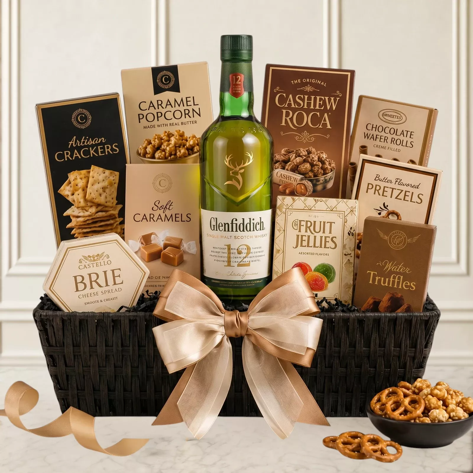 Glenfiddich 12 Year Scotch Whisky Gift Basket