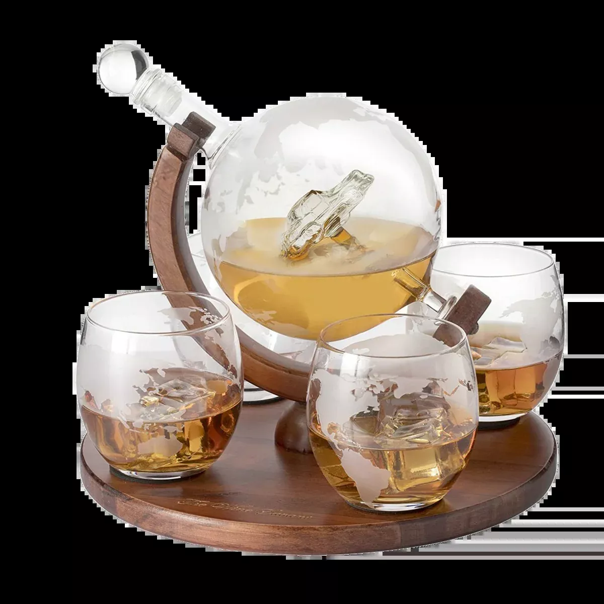 Globe Car Whiskey Decanter Premium Barware Gift Elegant Drinkware Collection