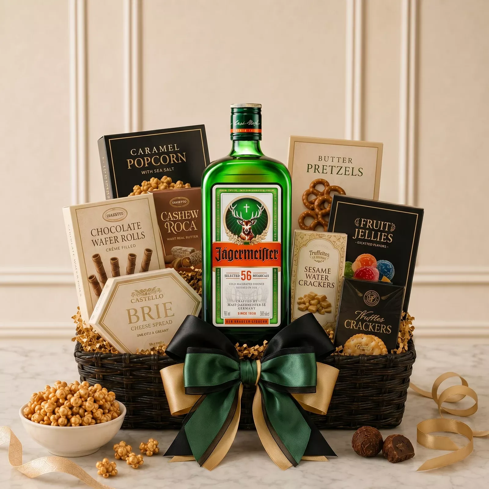 Jagermeister Herbal Liqueur Gift Basket