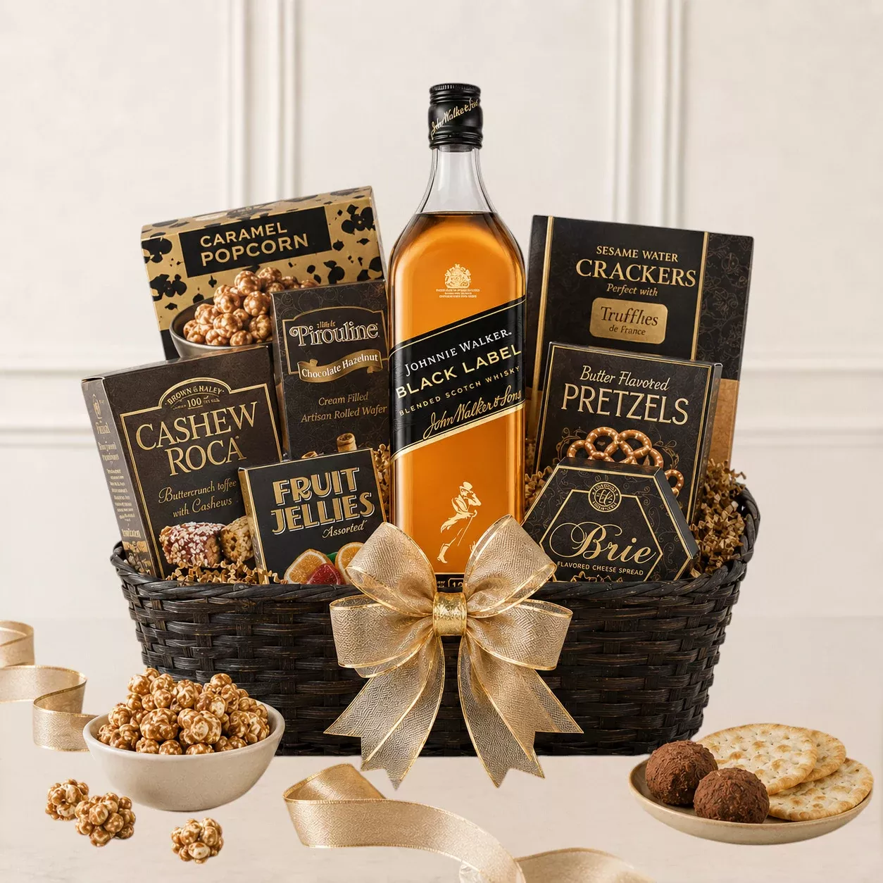 Johnnie Walker Black Label Scotch Gift Basket