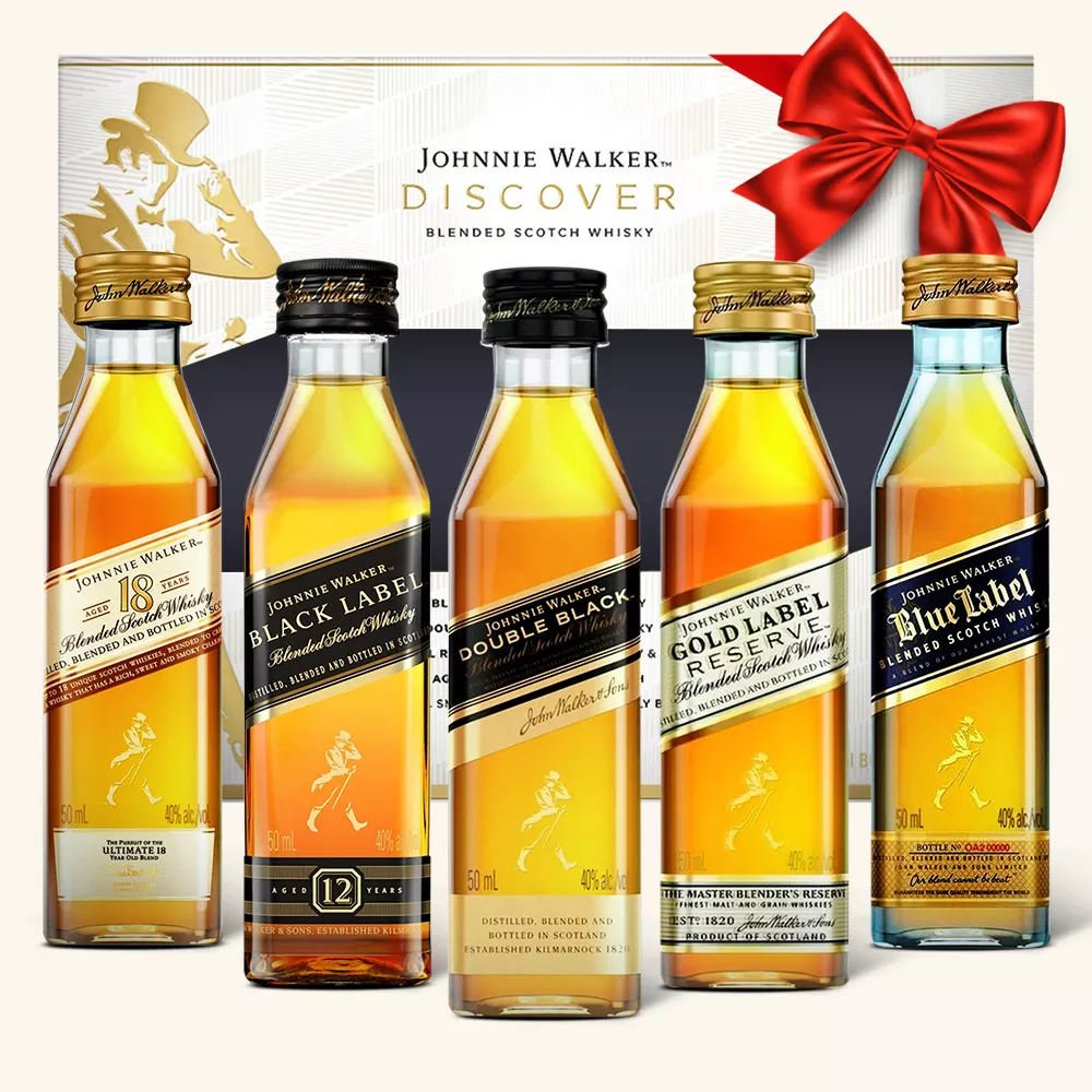 Johnnie Walker Discover Scotch Whisky Gift Set (5 x 50ml)