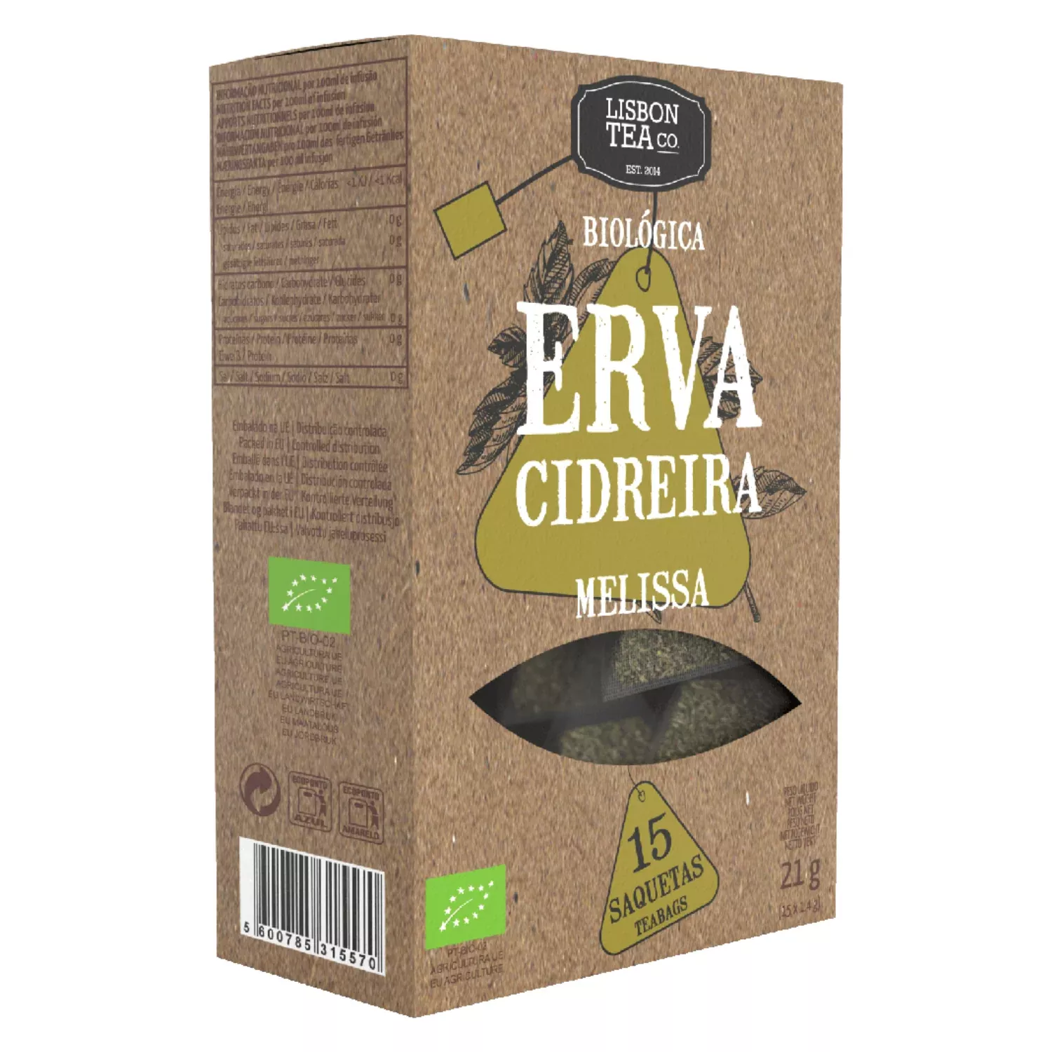 Lisbon Tea Co. Organic Cidreira (Melissa) Tea