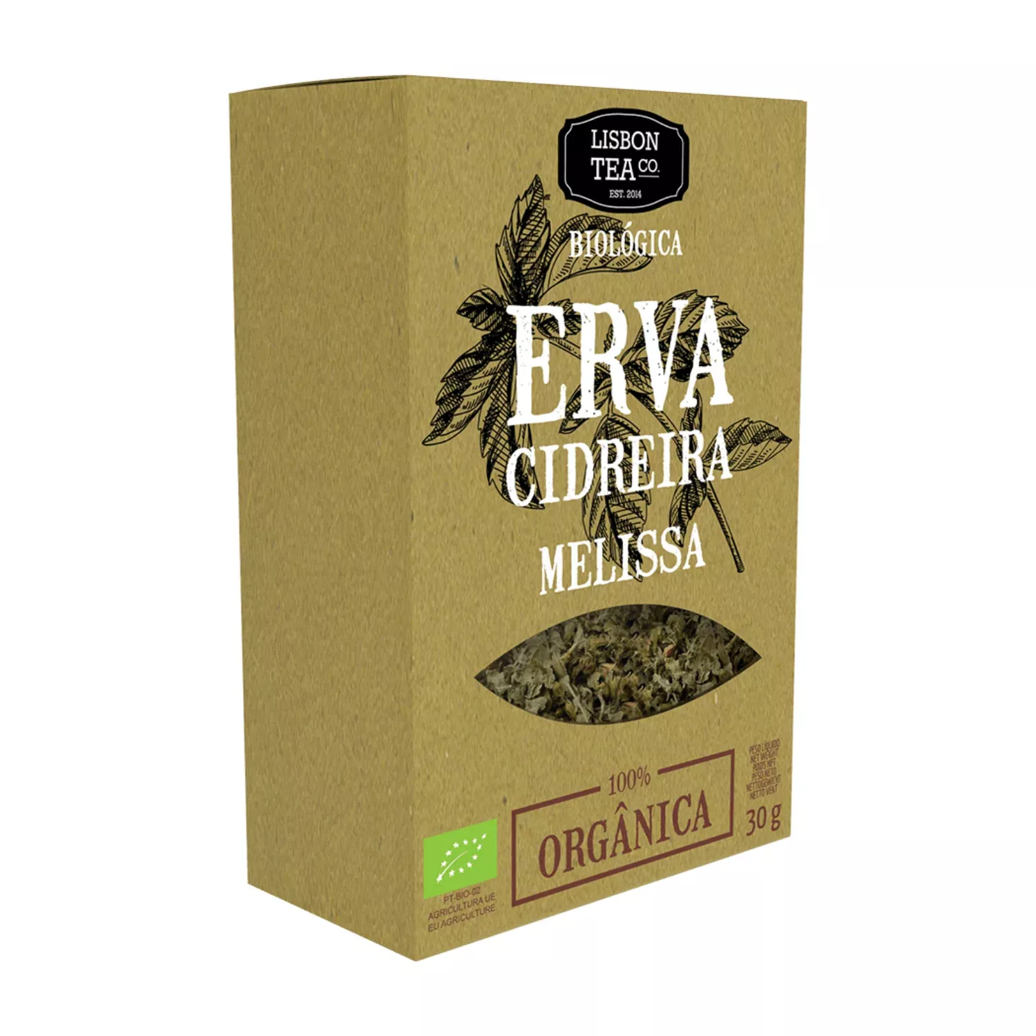 Lisbon Tea Co. Organic Erva Cidreira (Melissa) Loose Leaf-30gr