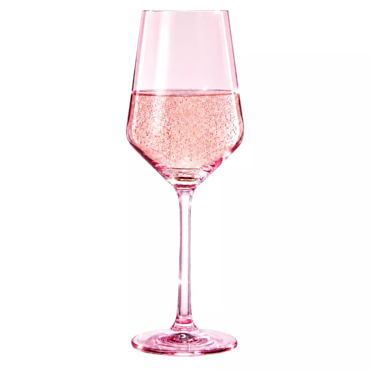 Make Your Own Set Wine Glass Single Colorful Magenta Colored Large 12 Oz Glass Unique Italian Style