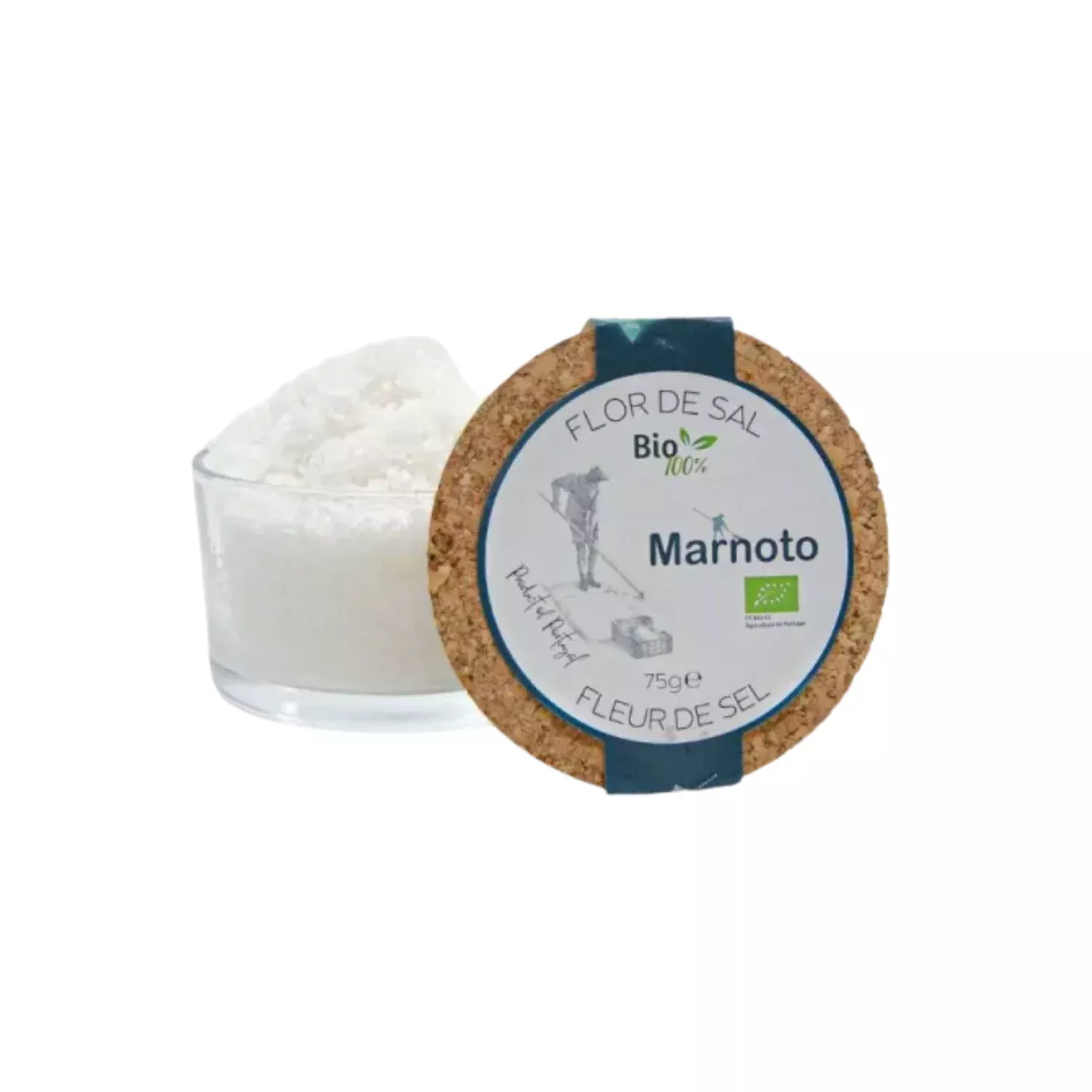 Marnoto Flor de Sal Glass Jar 75g