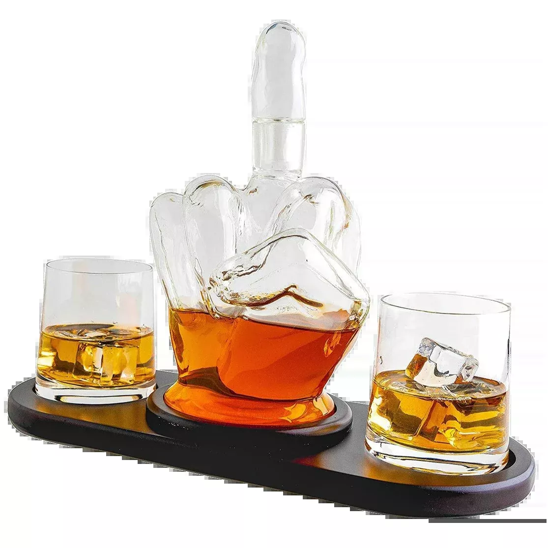 Middle Finger Whisky Decanter Premium Barware Gift Elegant Drinkware Collection