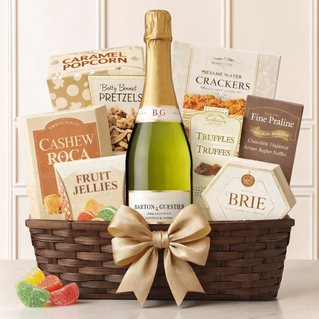 Non-Alcoholic Sparkling Wine Gift Basket