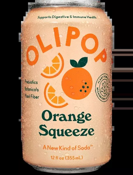 OLIPOP Orange Squeeze Prebiotic Soda