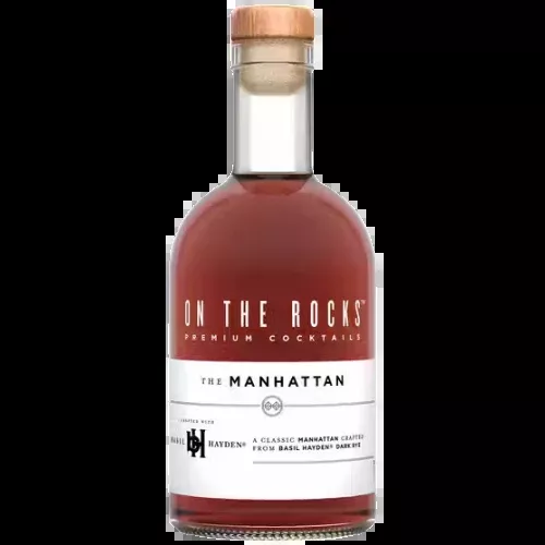 On The Rocks Basil Hayden Bourbon Manhattan Cocktail